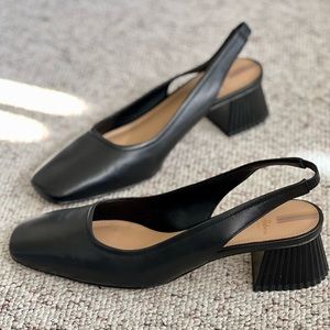 BRAND NEW Sam Edelman Toren Block Heel Square Toe Slingback Mules